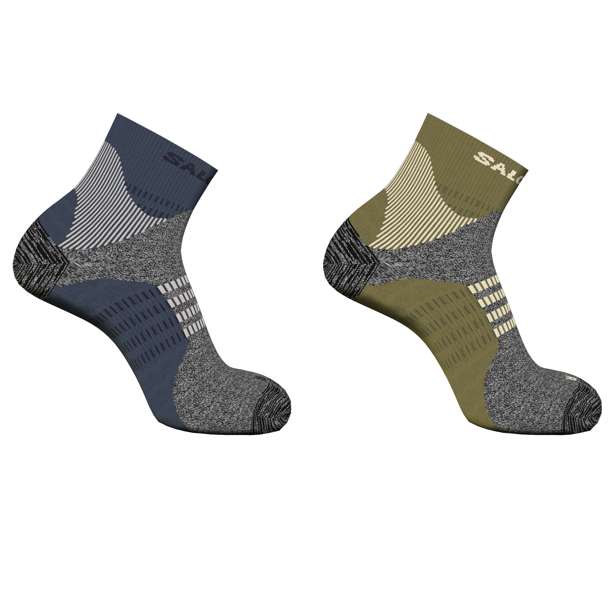 Skarpety Trekkingowe Salomon X Ultra Access Quarter 2-Pack Gothic Olive/Grisaille