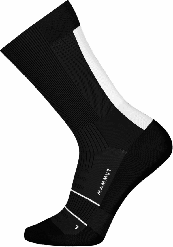 Skarpety Do Biegania Mammut Trail Running Lighweight Merino Crew Black/White