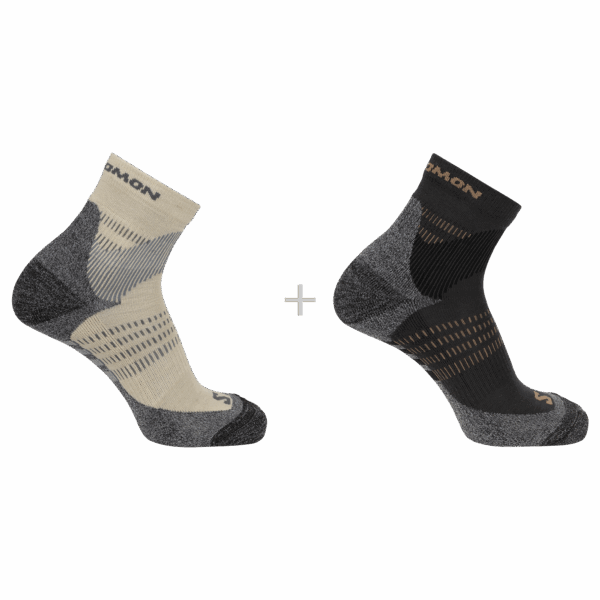 Skarpety Trekkingowe Salomon X Ultra Access Quarter 2-Pack Ebony/Rainy Day