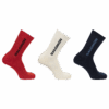 Skarpety Salomon Everyday Crew 3-Pack Fierry Red/Vanilla/Dark Sapphire