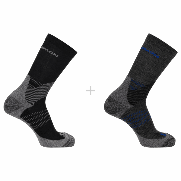 Skarpety Trekkingowe Salomon X Ultra Access Crew 2-Pack Anthracite/Black