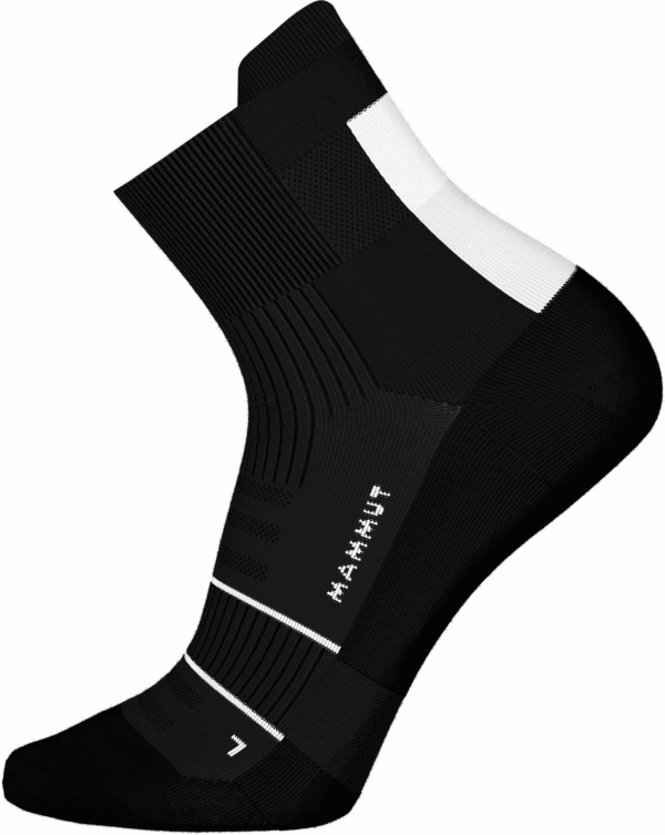 Skarpety Do Biegania Mammut Trail Running Lighweight Merino Quarter Black/White