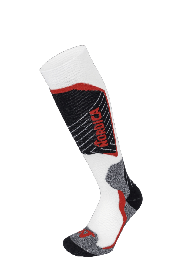 Dziecięce Skarpety Narciarskie Nordica Tech Junior White/Black/Red