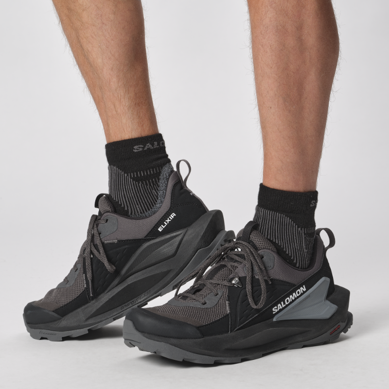 Skarpety Trekkingowe Salomon X Ultra Access Quarter 2-Pack Anthracite/Black - obrazek 2