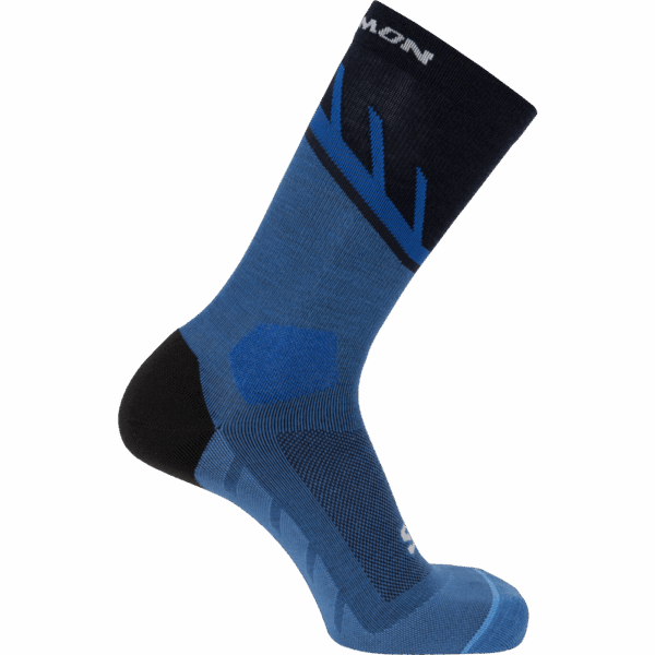 Skarpety Do Biegania Salomon Speedcross Crew French Blue/Carbon/Ibiza