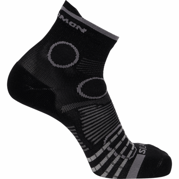 Skarpety Do Biegania Salomon S/Lab Pulse Ankle Black/Dark Grey