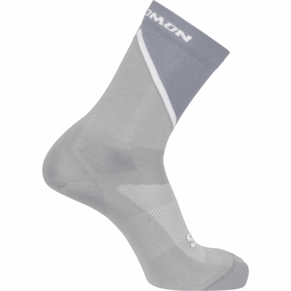 Skarpety Do Biegania Salomon Pulse Crew Shark Skin/Glacier Grey/White