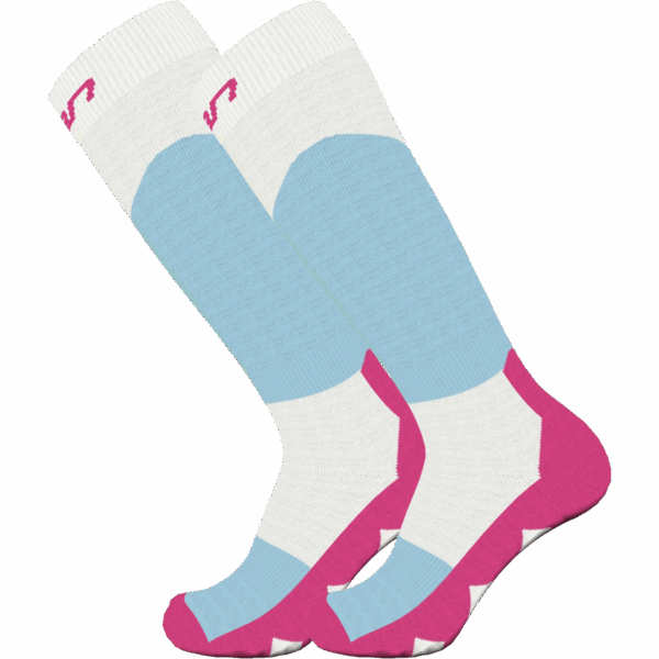 Elan All Mountain Comfort Junior 2-Pack White/Light Blue/Fuchsia