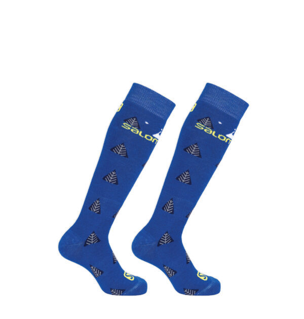 Skarpety Narciarskie Salomon Team Jr 2-Pack Nautical Blue/Sulphur Spring