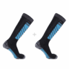 Skarpety Narciarskie Salomon S/Access 2-Pack Deep Black/Phantom/Indigo Bunting