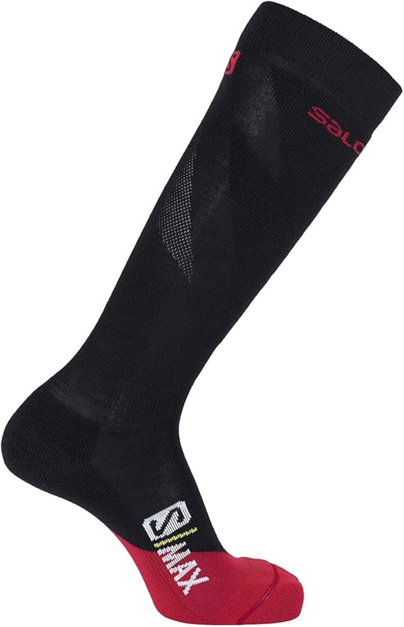 Skarpety Narciarskie Salomon S/Max Black/Biking Red