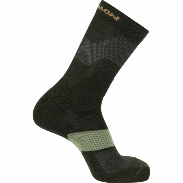 Skarpety Trekkingowe Salomon X Ultra Crew Peat/Deep Lichen Green/Kelp