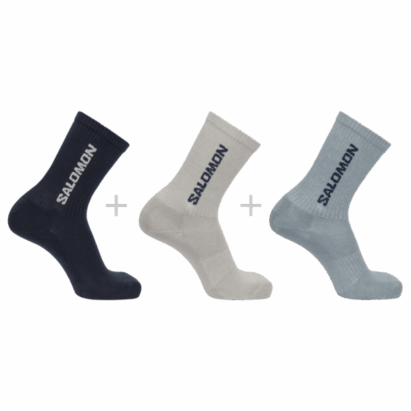 Skarpety Salomon Everyday Crew 3-Pack Carbon/Ghost Gray/Arona