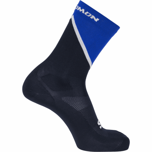 Skarpety Do Biegania Salomon Pulse Crew Surf The Web/Carbon/White