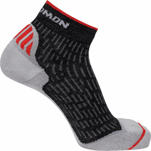 Skarpety Trekkingowe Salomon Ultra Ankle Black/Alloy/Goji Berry