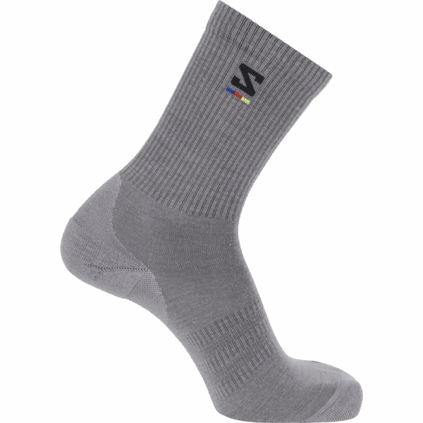 Skarpety Salomon Sunday Smart Crew Shark Skin/Black