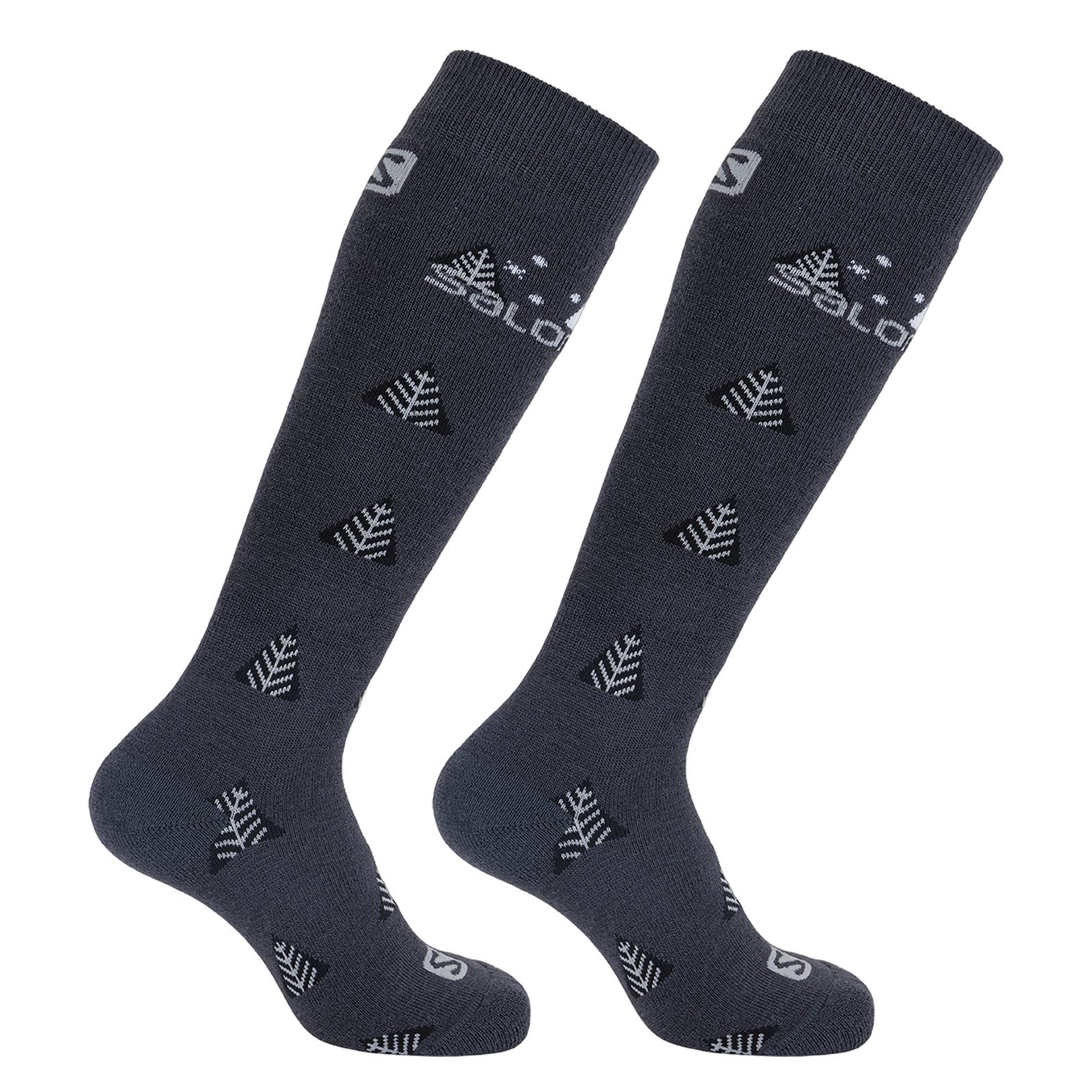 Skarpety Narciarskie Salomon Team Jr 2-Pack Black/Black