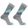 Skarpety Trekkingowe Salomon Outline Prism 2-Pack Grey/Pastel Turquoise
