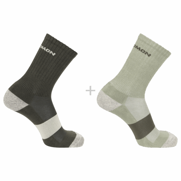 Skarpety Trekkingowe Salomon Evasion Crew 2-Pack Olive Night/Alfalfa