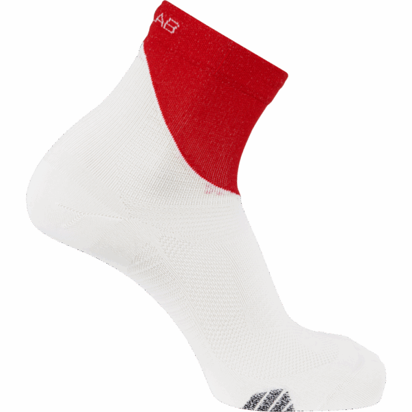 Salomon S/LAB Phantasm Ankle White/Fiery Red