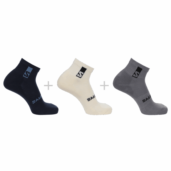 Skarpety Salomon Everyday Ankle 3-Pack Vanilla Ice/Frost Grey/Dark Sapphir