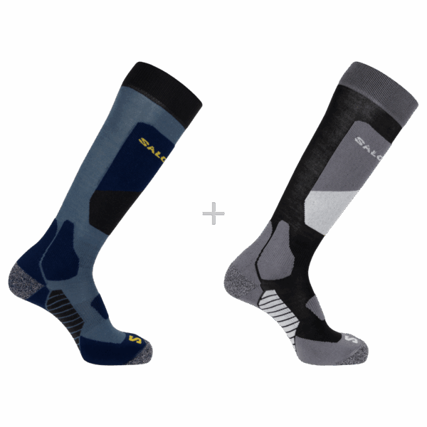 Skarpety Narciarskie Salomon S/Access 2-Pack Black/Copen Blue