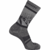 Skarpety Trekkingowe Salomon Retro Wool Black/Asphalt