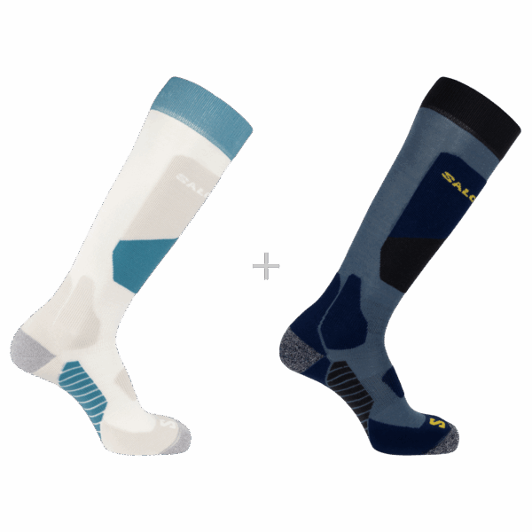Skarpety Narciarskie Salomon S/Access 2-Pack Copen Blue/Egret