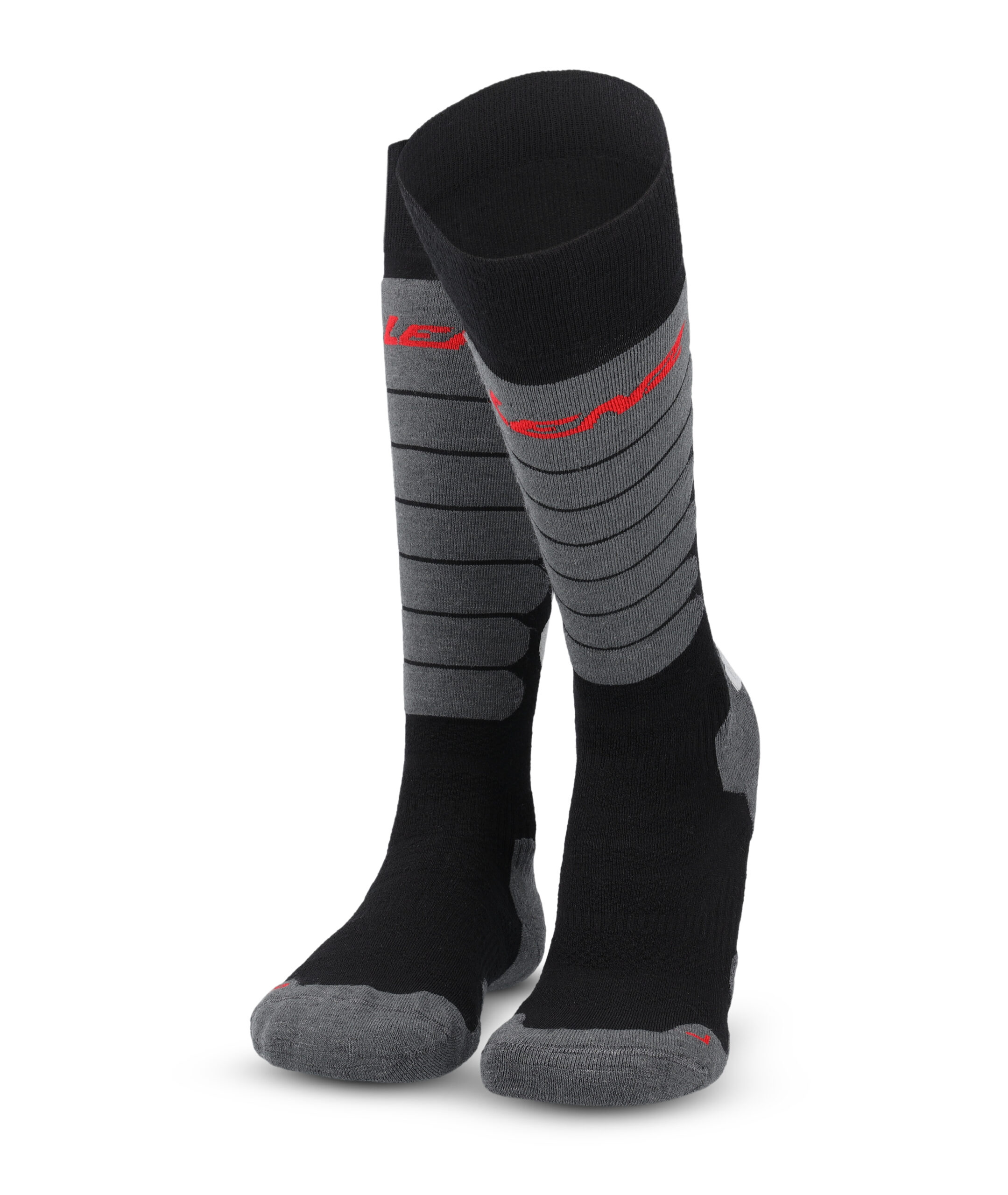 Skarpety Narciarskie Lenz Skiing 3.0 Black/Grey - obrazek 5